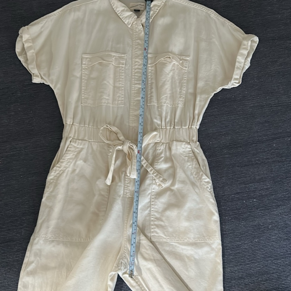 Wore Once! Universal Thread linen Boiler Suit Jumpsuit Size 6 - Picture 2 of 11